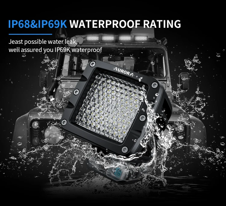 Aurora 2 3inch 12v 40w 4x4 Diffusion Led Bar Off Road Fog Lights Offroad Truck Flood Led Work Light