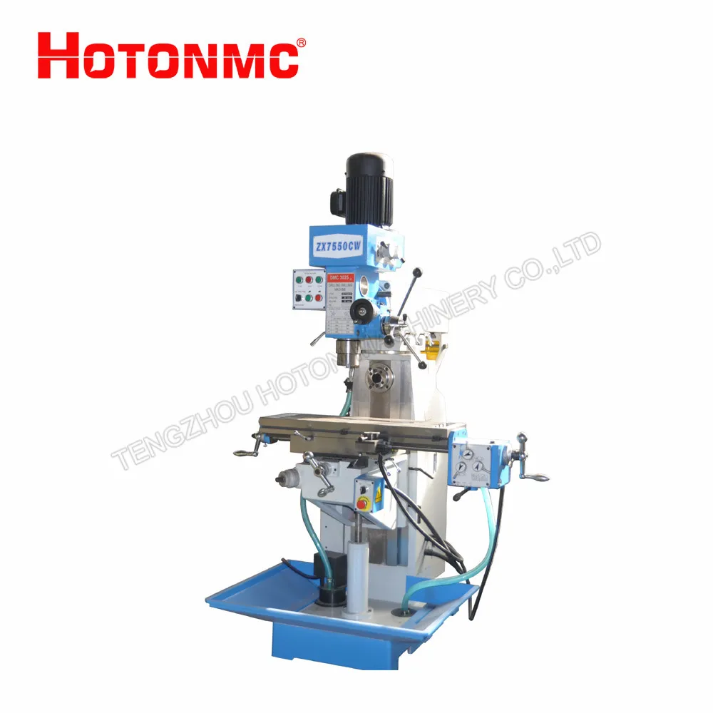 High quality CE standard ZX7550CW Universal Milling Machine