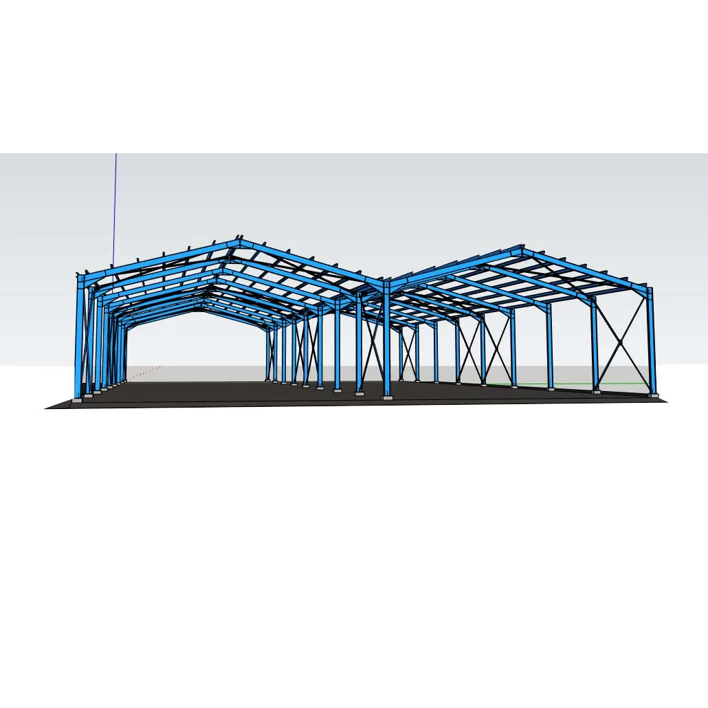 Prefab low cost structural steel warehouse  workshop industrial hangar steel structure prefabricated  for sale