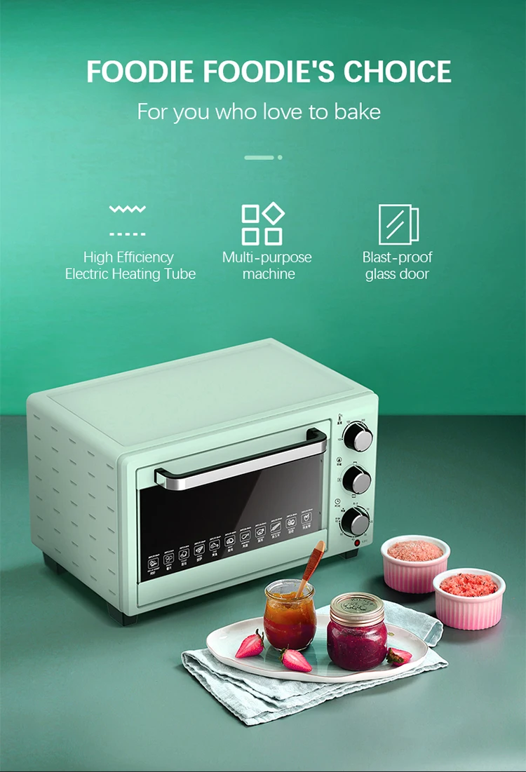 High quality Thermostat Timer function  1600w 32L Electric Oven