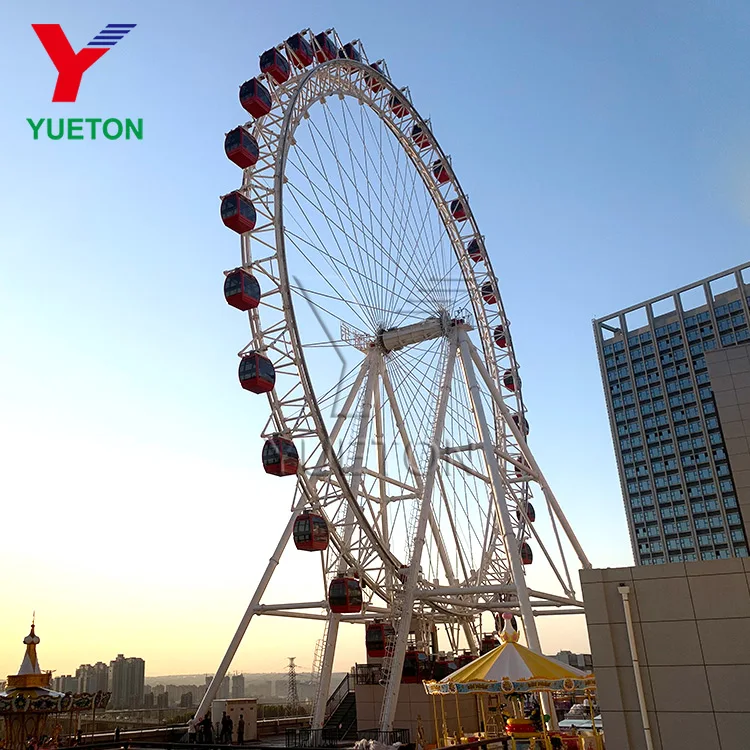 50m 55m 65m 88m 120m China Supplier Sightseeing Amusement Ride Attraction Big Ferris Wheel For Sale