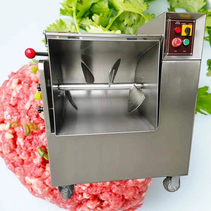 50 л коммерческий автоматический смеситель для мяса колбасы овощной фарш блендер миксер