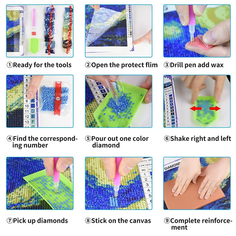 5d Diamond Painting Kit Magical Forest Diamond Embroidery 5d Painting