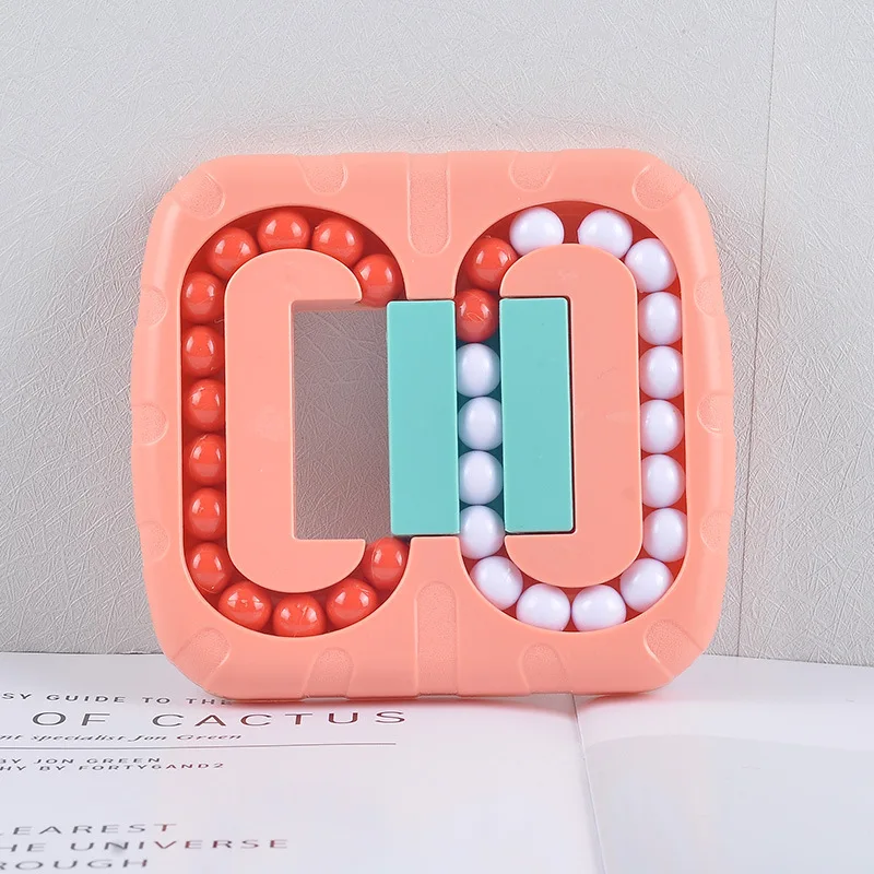 2024 New Stress Release Toy Spinner Puzzles Cube Decompression Fingertip Toy Rotating Magic Bean Fidget Cube