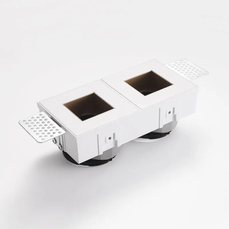 Бра квадратное MR16 GU10 рамка встраиваемые потолочные светильники с двойной головкой Trimless светильники жилья