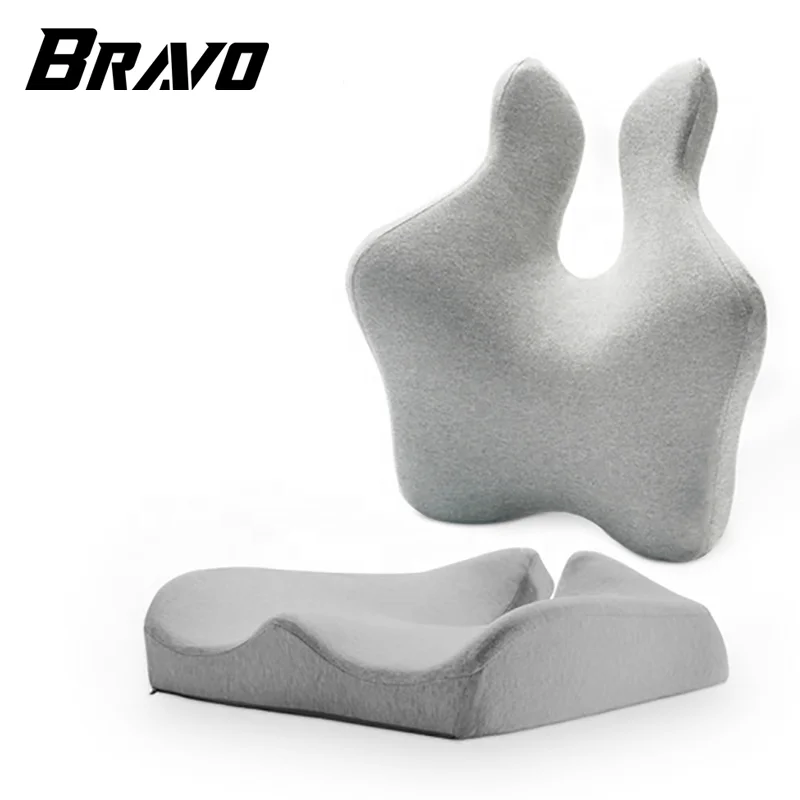 Подушка сиденья из пены с эффектом памяти Bravo и подушка для поясницы