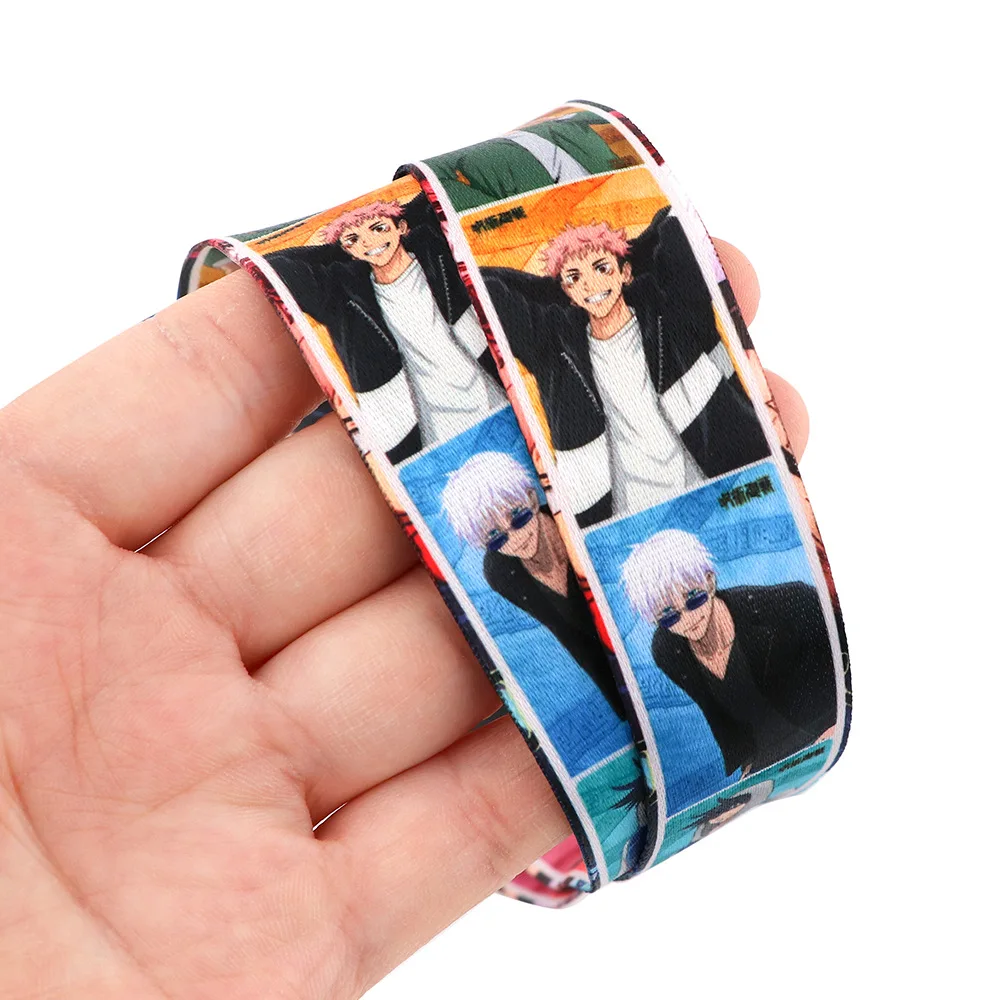 4 Style Anime Jujutsu Kaisen Keychain Detachable Work Pass Phone Lanyard Keychain