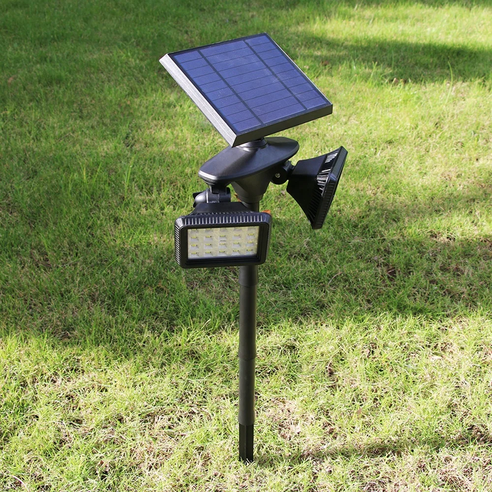 Wholesale Waterproof Motion Sensor Outdoor Lawn Yard Security Landscape Spotlight Solar Garden Light