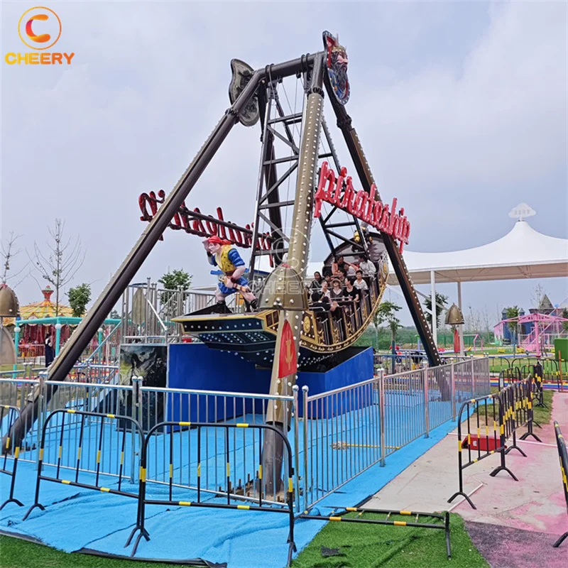 Amusement park ride family game fiberglass material swing boat galleon pirate ship for sale