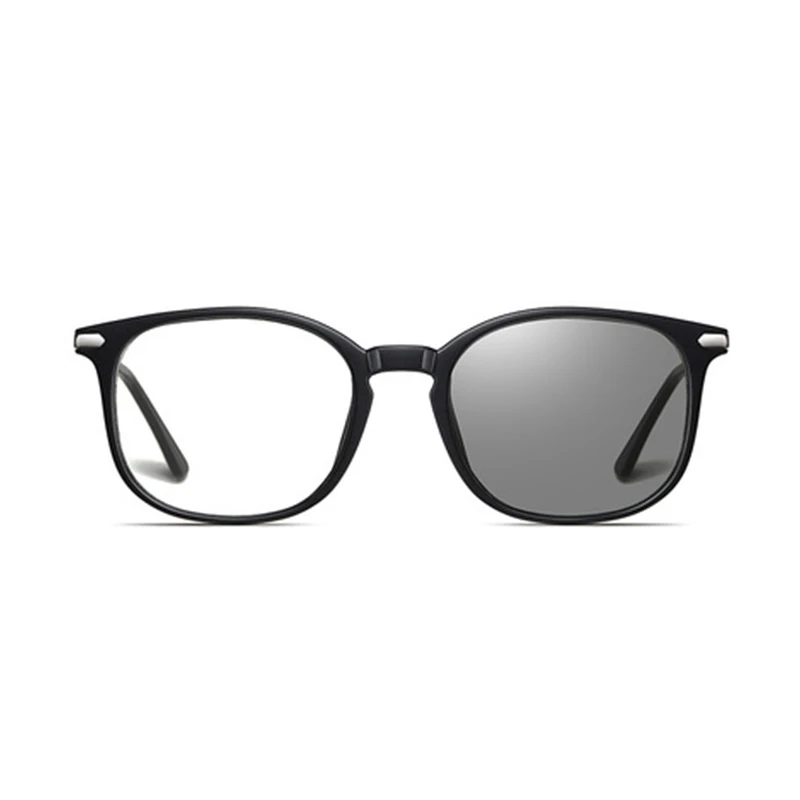 2021 Round Metal TR90 Anti Blue Light Blocking Computer Phone Glasses Changing Photochromic Sunglasses Men Women