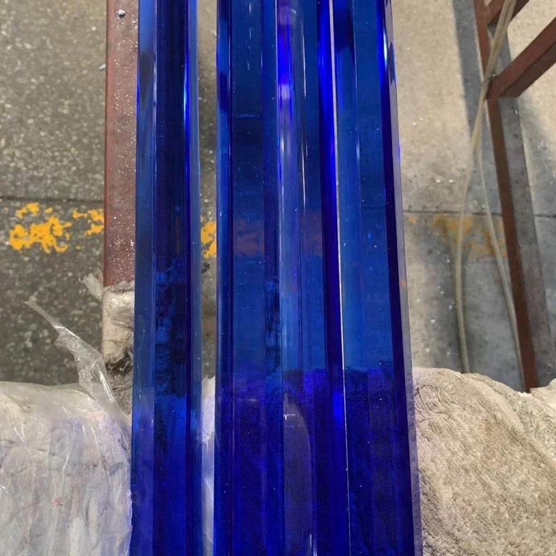 Solid Acrylic Columns blue Extruded Acrylic Round Rods Colored Sticks PMMA Bar