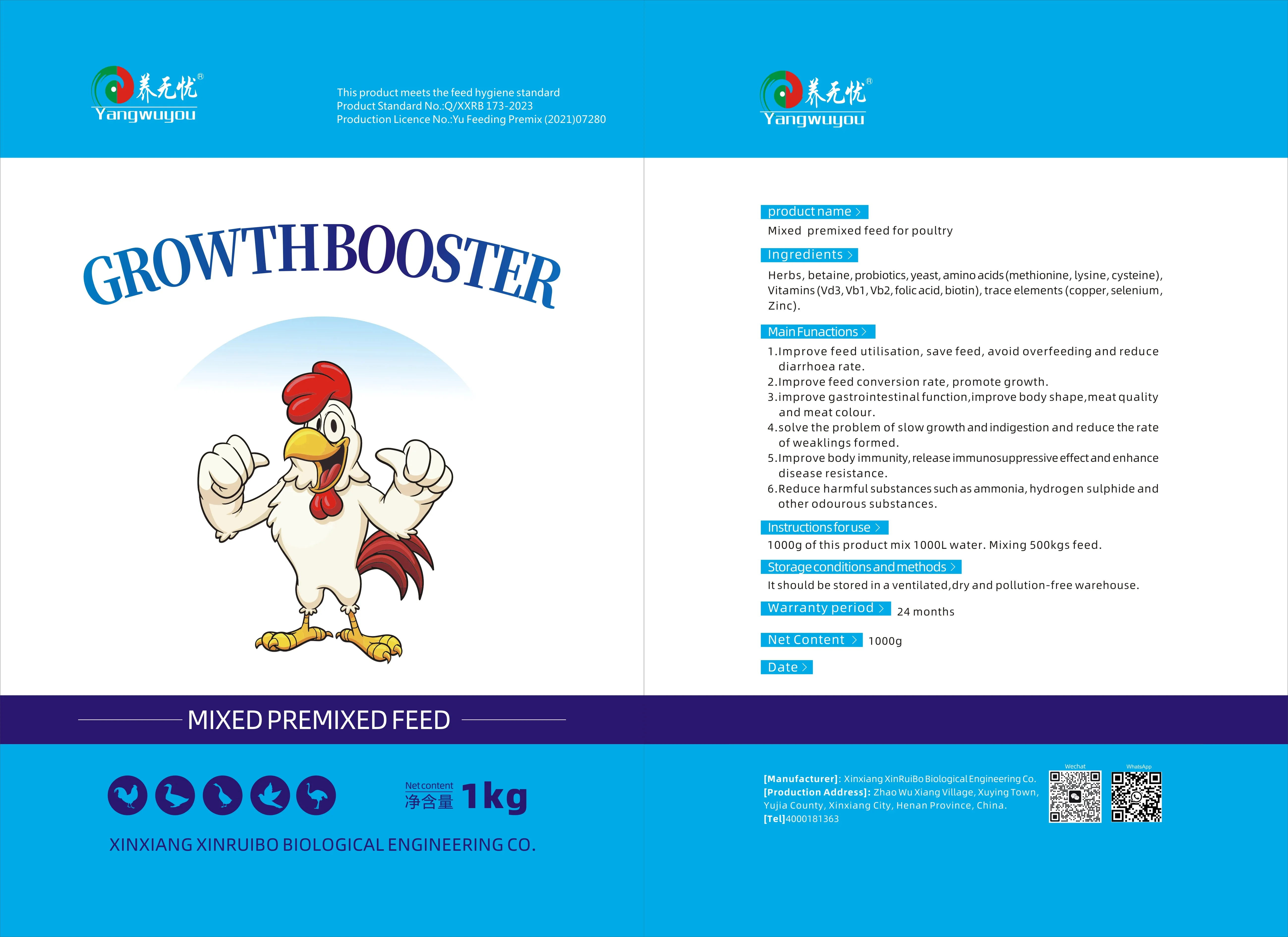 Probiotic Bacteria  Amino Acids Antimicrobial Peptides Vitamins Bio Earn Mix Feed Additive