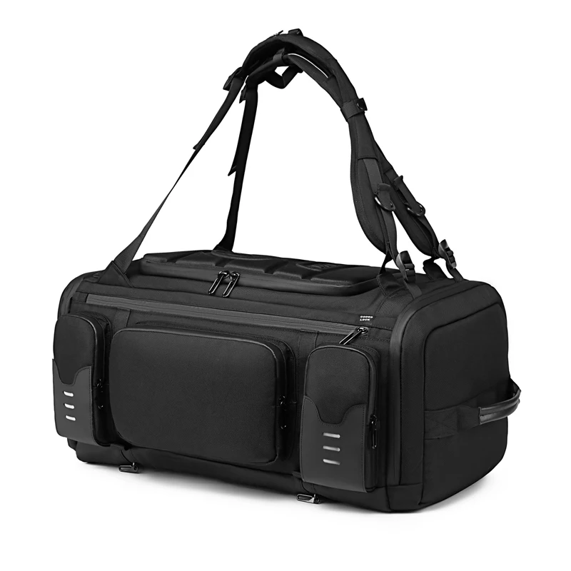 Ozuko 9326 Large Gym Backpack Sports Duffle Bag with Shoes Compartment, 3 Way Waterproof College School Carry On Travel