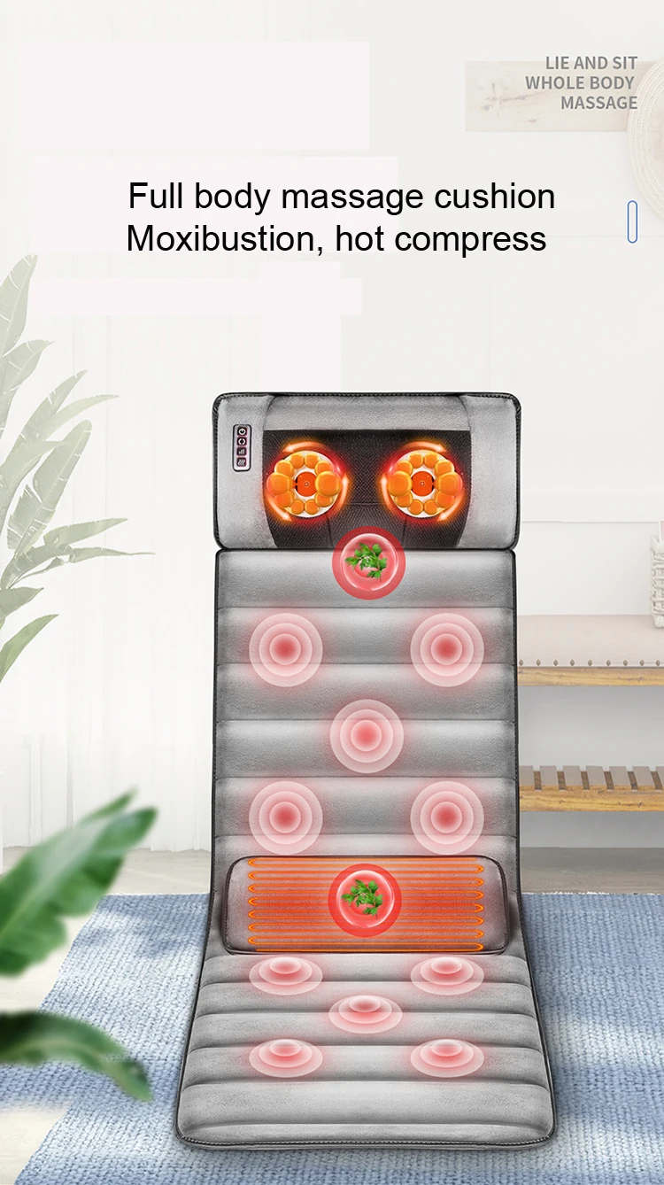 
High quality whole body electric massage pad automatic massage cushion electric massage blanket acupressure mat 