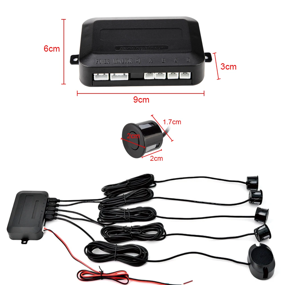 Front Rear Parking Assist System Reverse aid backup 8 Parking Sensors for skoda octavia auto parts accessories body kit