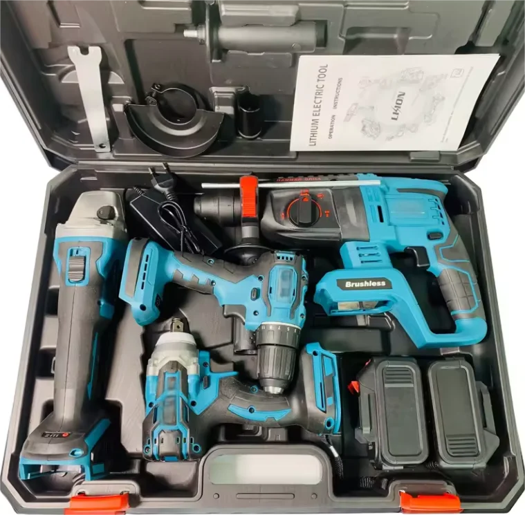 Factory MKT Power Drills kit 21v portable electric cordless brushless 18V cordless drill  Lithium Battery  power tools kit
