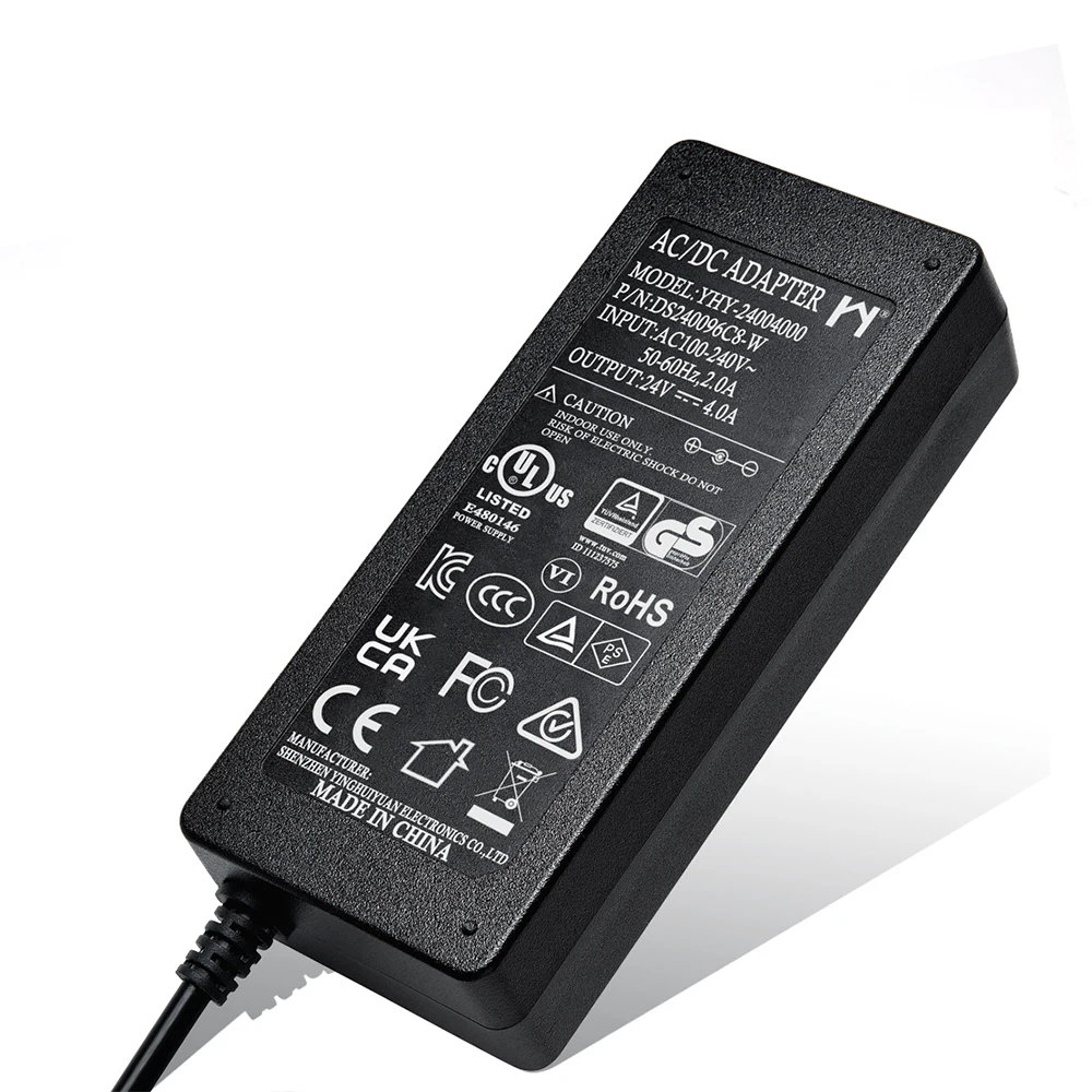 IEC/EN61558 24v4a power supply 24 volt 4 ampe power adapter trafo 24v 4a 96w desktop ac dc adaptor 24volt 4amp