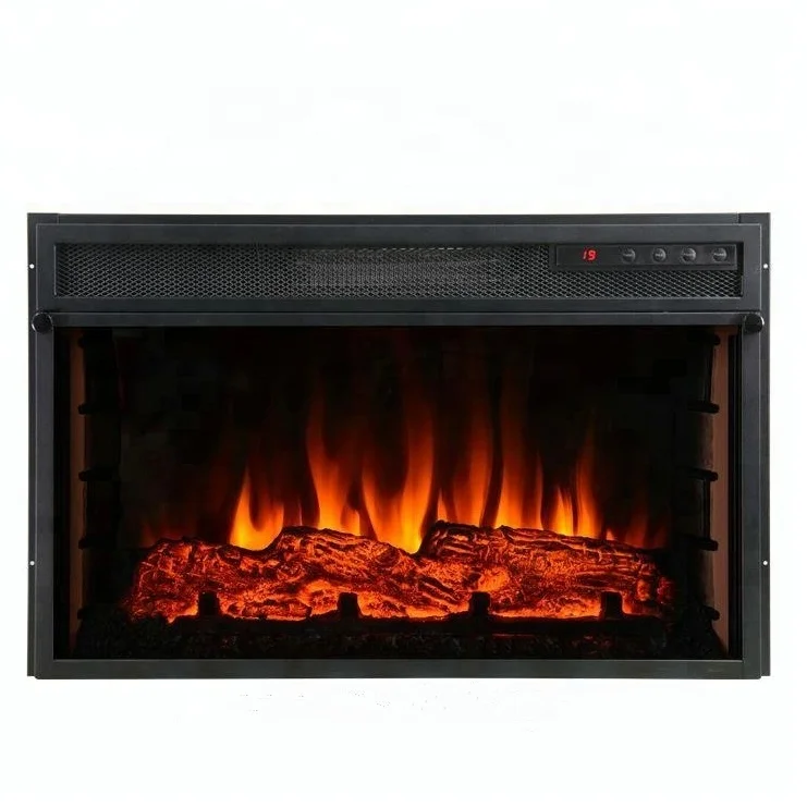 220~240V Flat panel glass black fire place fireplace insert with CB CE GS RoHS Certification