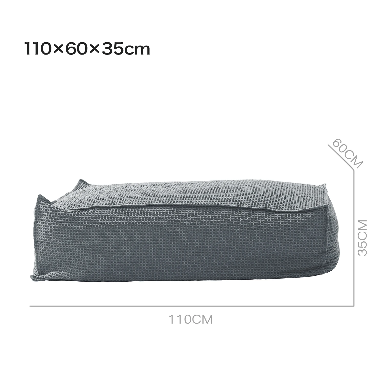 
Cotton white lazy sofa long bench xxl bean bag seat 