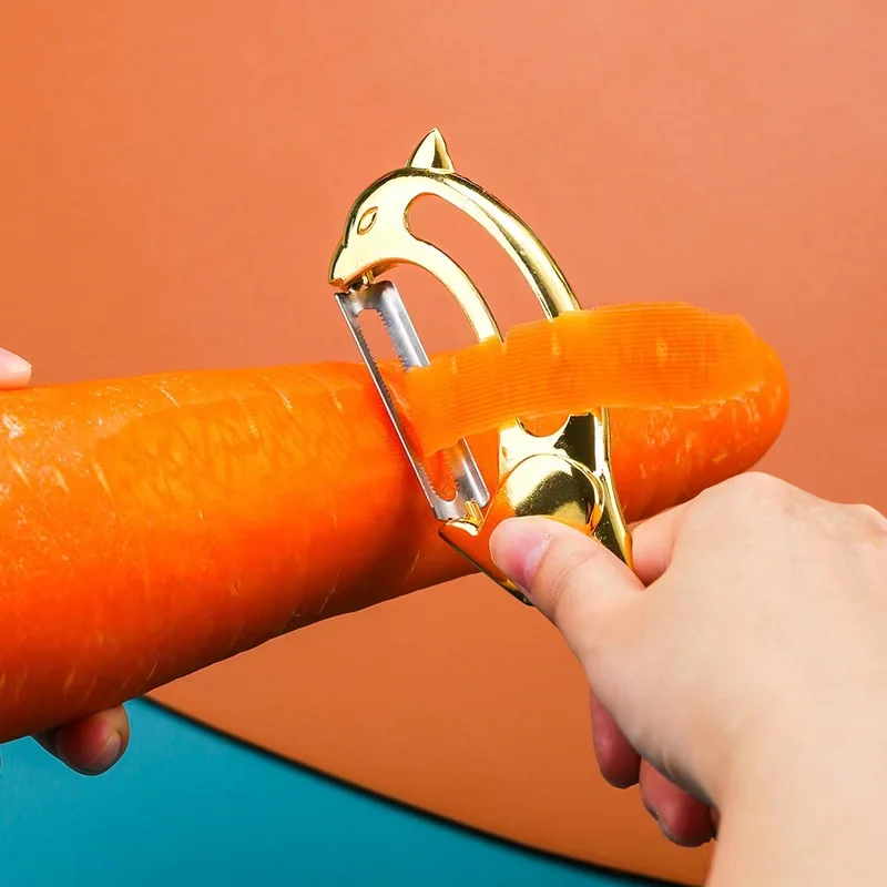 Hot Sale Mirror Finished Zinc Alloy  Creative Squirrel-Sharp wonder peeler miracle peeler Fancy Vegetable Peeler
