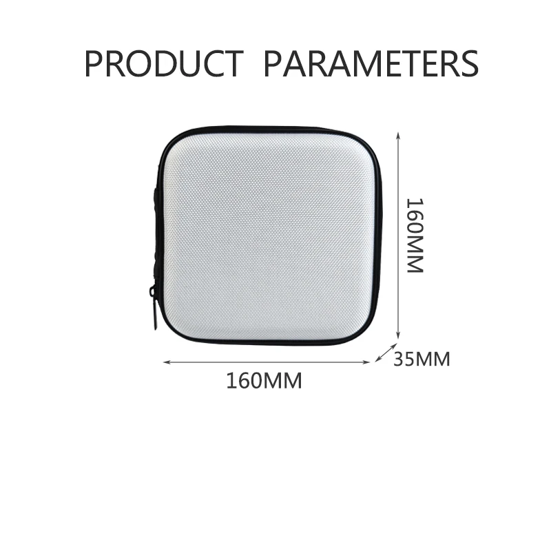 Индивидуальный упаковочный чехол для компакт-дисков белый жесткий EVA Dis CD DVD противоударный мини-чехол путешествий