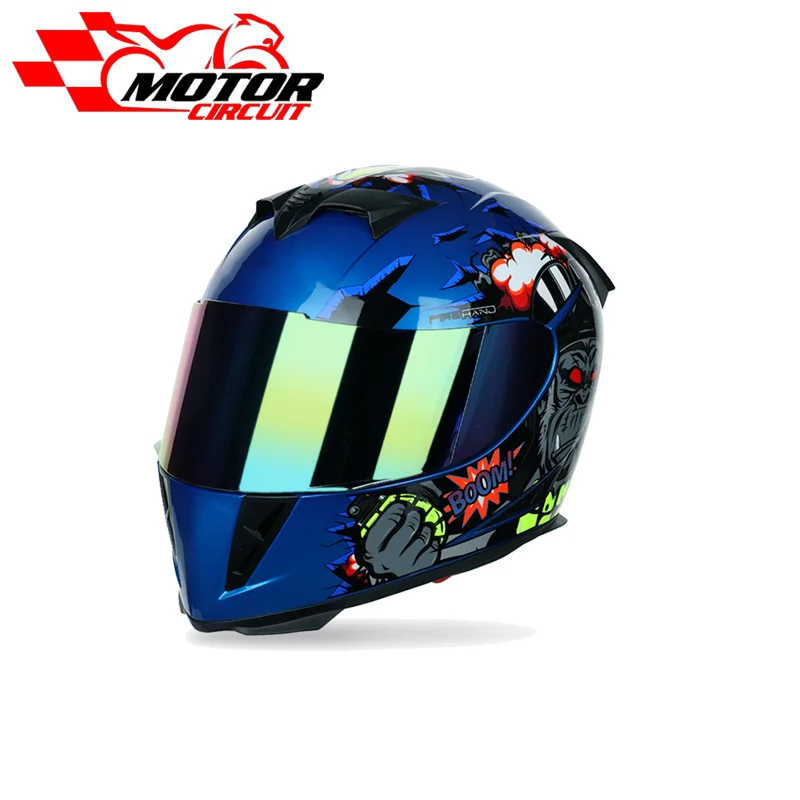 Hot Sale Motorcycle Helmet Night Riding flip up motorcycle helmet with led sticker helmet