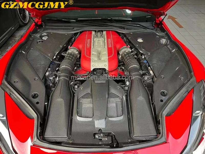 High quality air duct suitable for Ferrari 812 carbon fiber engine hood intake manifold sill trim