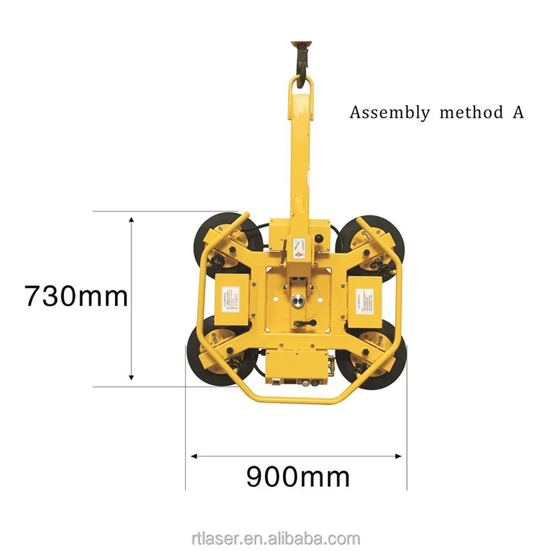 Load Capacity Mobile Insulating Glass Lifting Equipment Vacuum Lifter Electric Glass  Vacuum Lifter