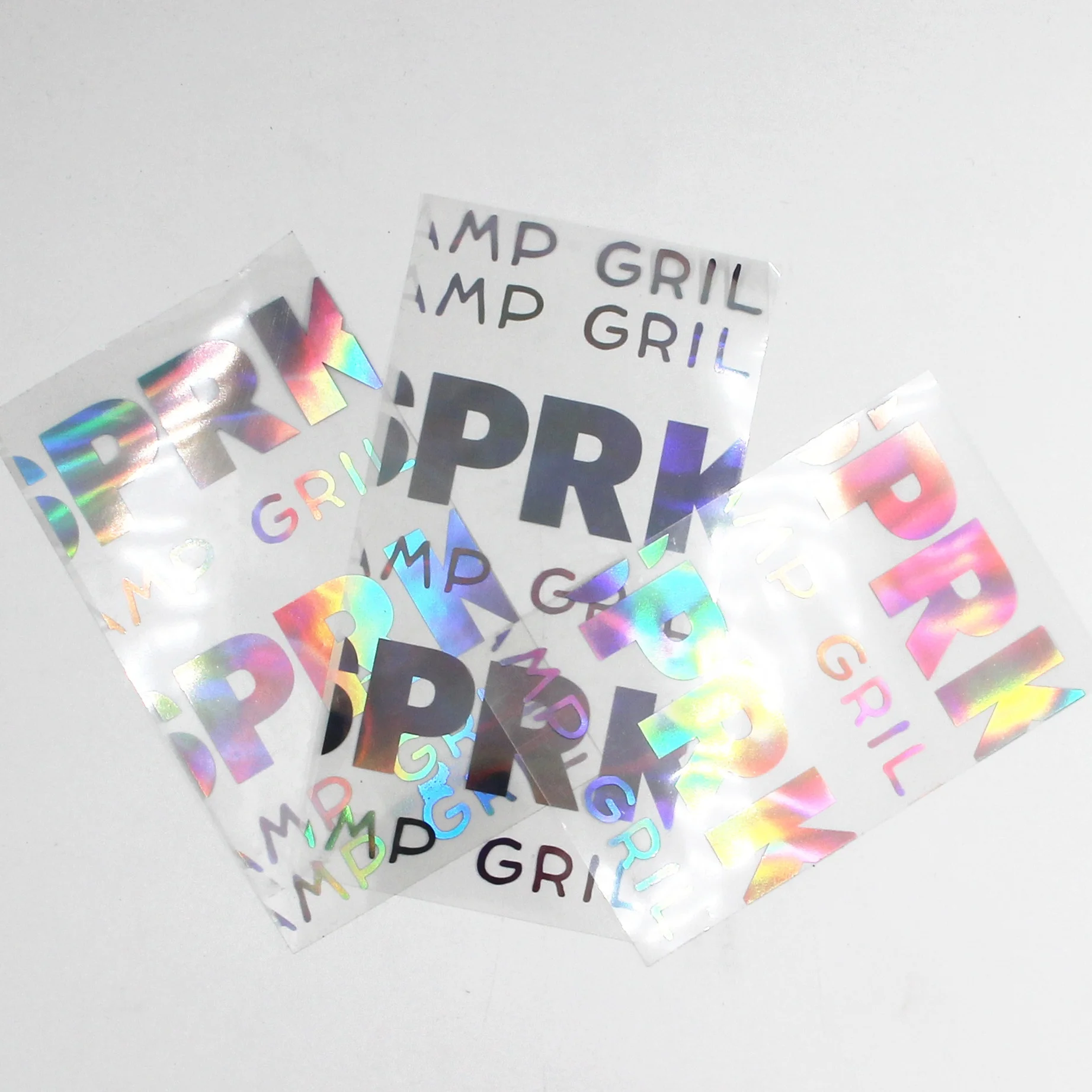 Custom Transparent Hologram Label Stickers with Glossy Finish Waterproof Laser Stickers with Personalized Logo Sheets Packed