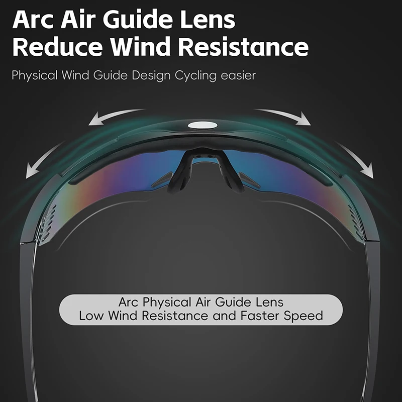 WEST BIKING HD Cycling Glasses UV400 Sun Protection Lightweight Sports Cycling Glasses Sunglasses With Colorful Lenses