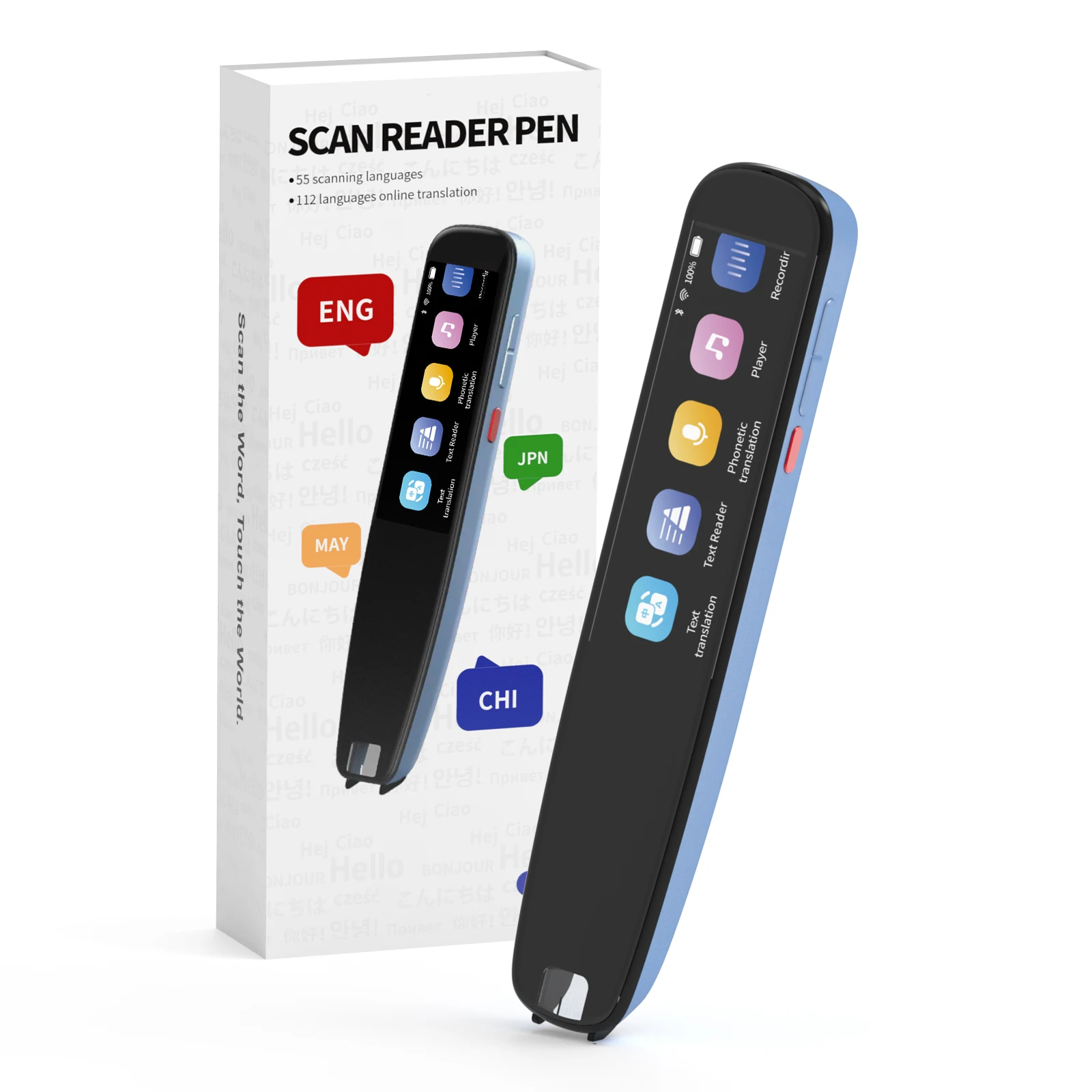 Newyes Portable Learning Study Travelling Tool France English Germany 112 Languages Smart Scan Translator Pen