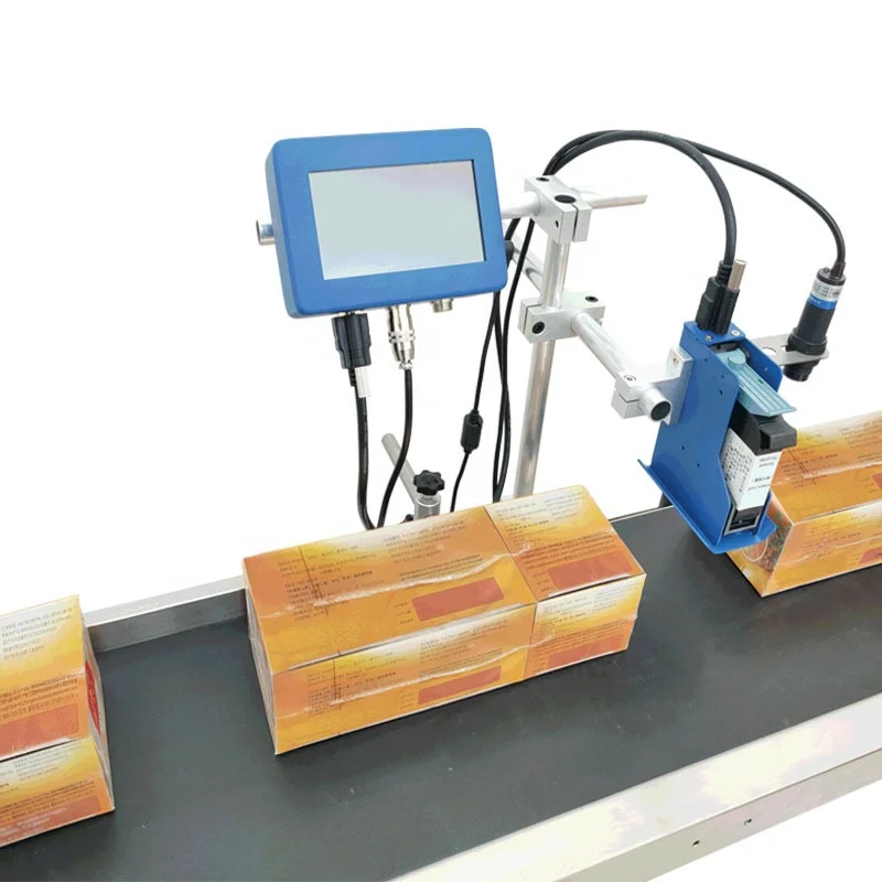 Online TIJ Inkjet Printer Expired Date and Production GS1 Code QR CODE Inkjet Barcode Labelling