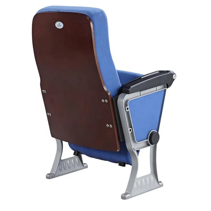 XJ-352 Blue Folding Durable Plastic Tablet Auditorium Chair With Writing Table