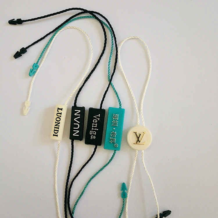Manufacturer Small MOQ Custom Lock String Plastic Seal Hang Tag