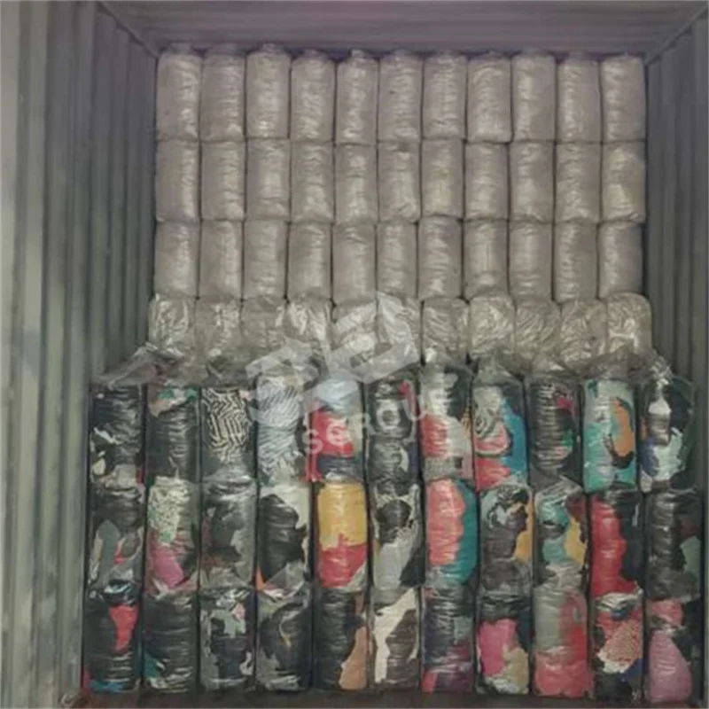 A GRADE Cut reused Trapo Industrial DARK COLOR TERRY FABRICS 100% COTTON WIPING RAGS FOR CLEANING FROM  GARMENT FACTORY