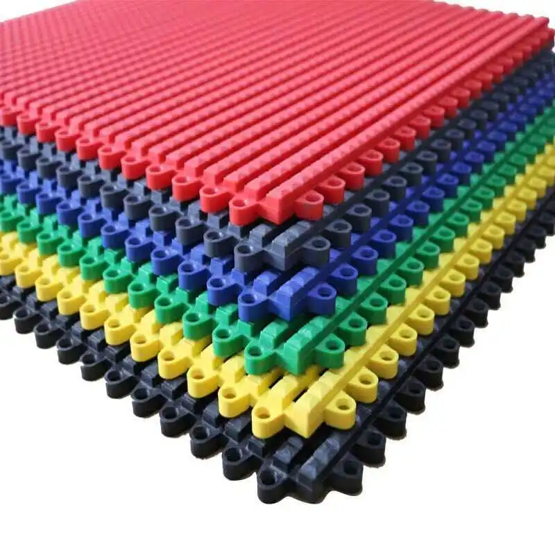 Non-Slip Waterproof interlocking deck tiles Drain Pool Shower Bath Kitchen Cushion Tiles swimming pool mats for Wet Areas