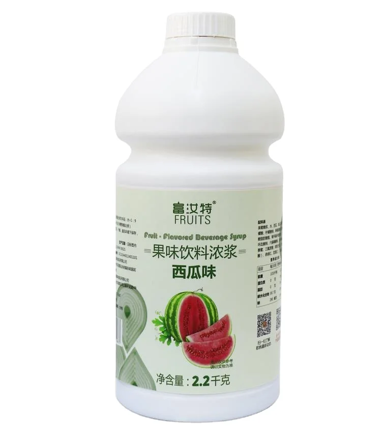 2.2KG Factory wholesale fruit juice concentrate for fruit juice drinks watermelon flavored fruit syrup