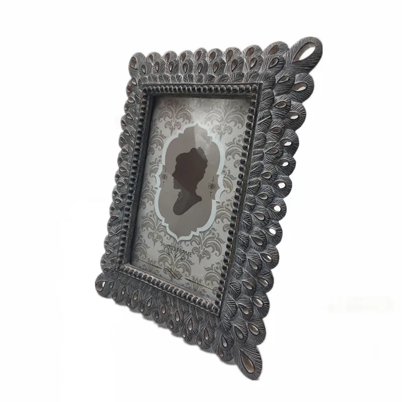 Wholesale Rustic Custom Natural Table Picture Photo Frame, Vintage Bulk Table Art Imitation Wood Picture Frames For Home Decor