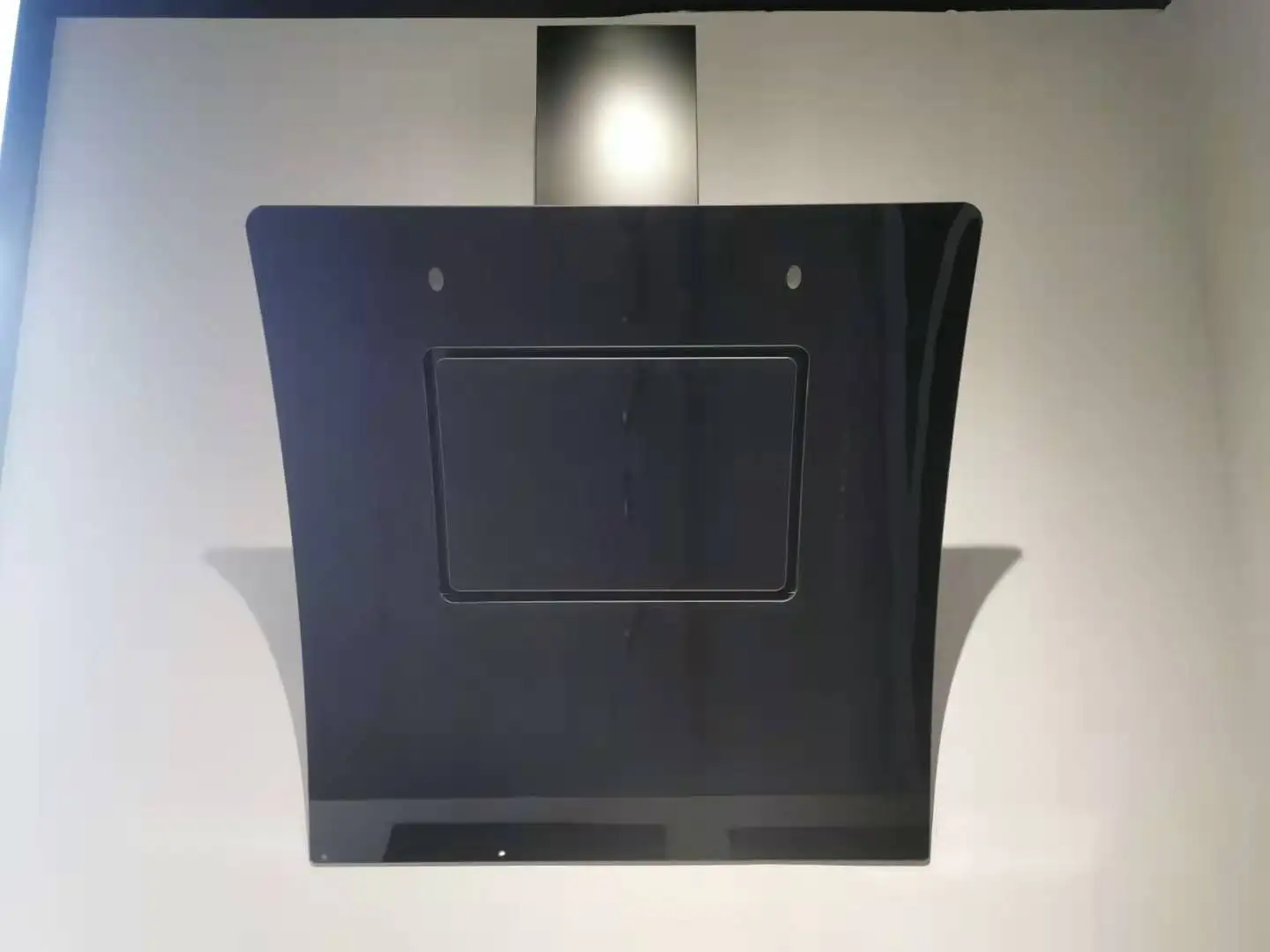 900mm Wall-mounted Kitchen Extractor Hood Canopy Household Wall Mounted Free Spare Parts 220 Electric OEM Exhaust Tempered Glass