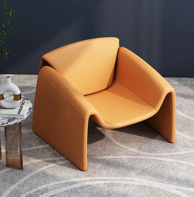 Высококачественный роскошный Однорычажный стул, креативный простой кожаный диван, мебель для гостиной, домашняя мебель, итальянское кресло для отдыха