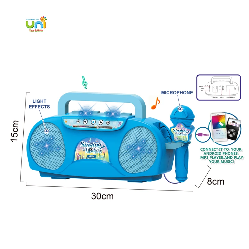 Baby Preschool Electronic Musical Microphone Kids Instrument Set Children Singing Machine Toy For Girls