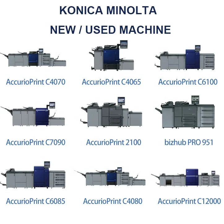 Новый/использованный принтер Konica Minolta для принтера Bizhub, точность точности C4070 C6100 C6085 C7090 C4065 C4080 C12000