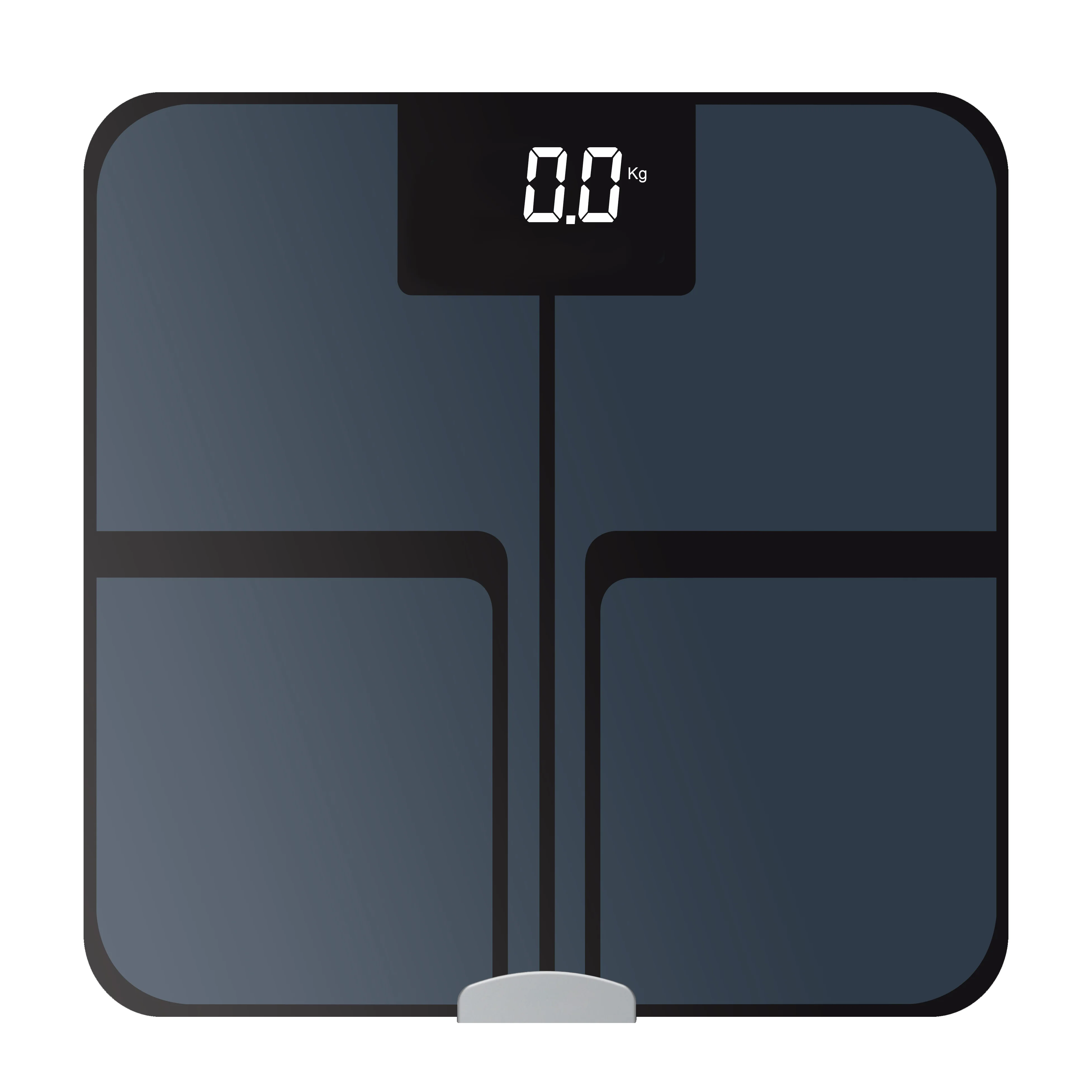 Genuine Bmi 200Kg Electronic Scales With Height Meter Analyzer Calculator Black Body Fat Scale