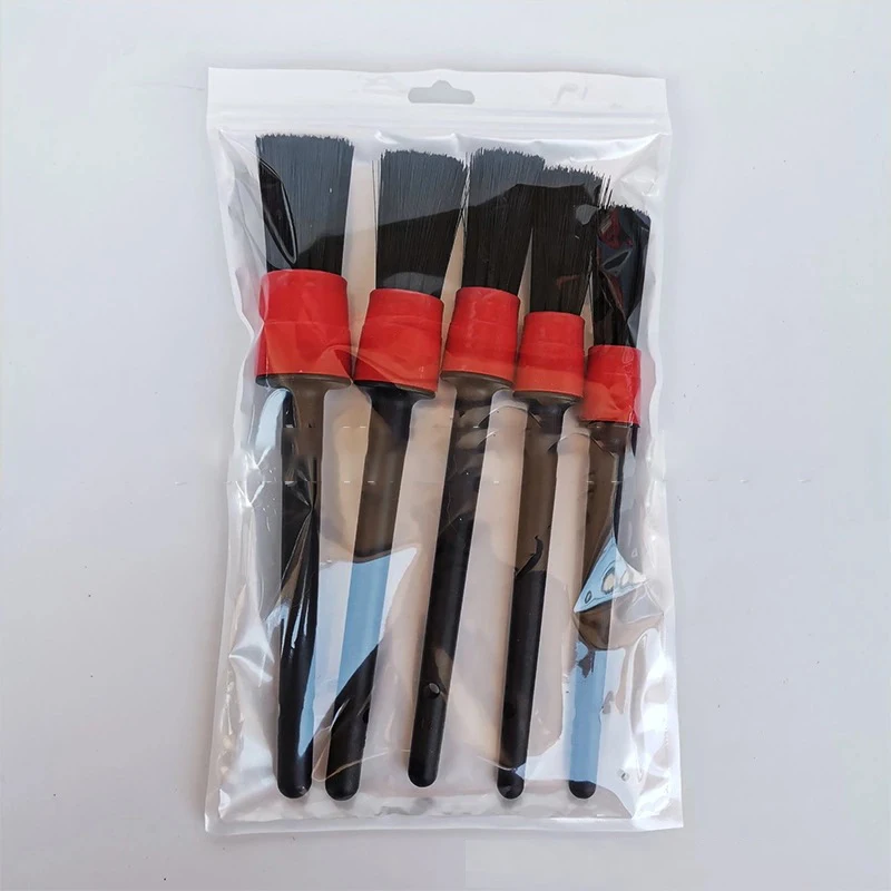 Набор Щеток Для детейлинга, комплект из 5 щеток для чистки автомобильных деталей