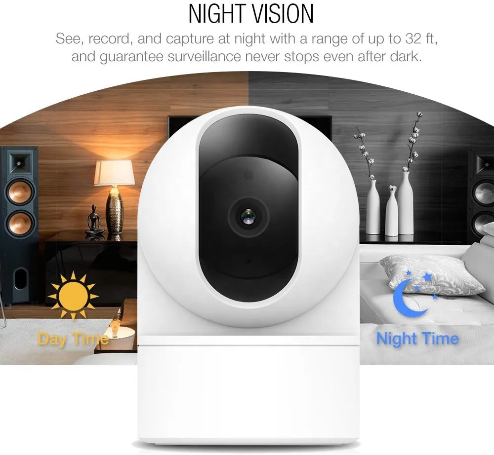 OEM Manufacturing 1080P PTZ Wifi IP Camera HD IR Night Vision Message Alarm Push Home Security Wireless Cameras