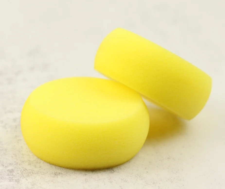 Yellow polishing sponge & Polish Wax Round Foam Sponges for Auto Car