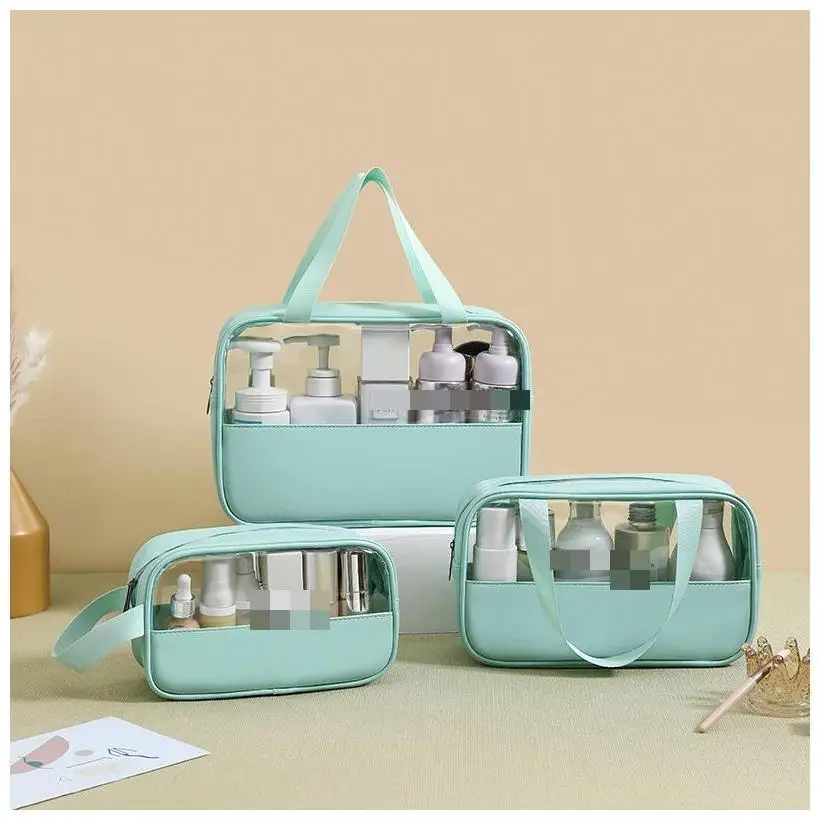 Cosmetic Tote Bags Men Zipper With Led Mirror Velvet Drawstring Sublimation Terry Cloth Leather silicone make up bag