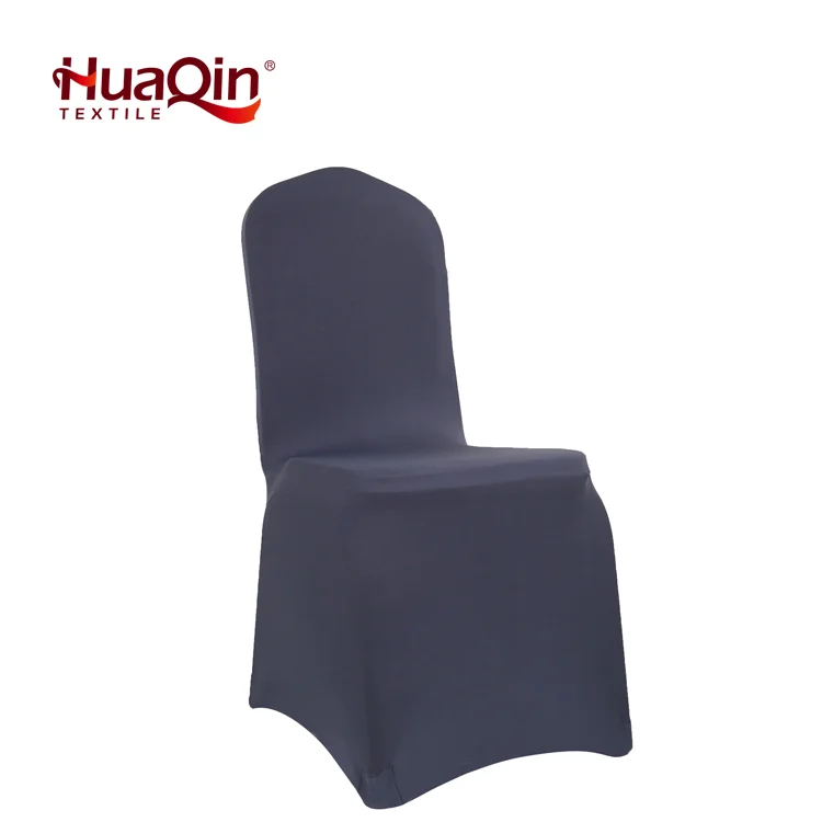 Wholesale Anthracite Stretch Chair Cover Spandex Banquet Chair Covers for Outdoor Wedding Party Decoration