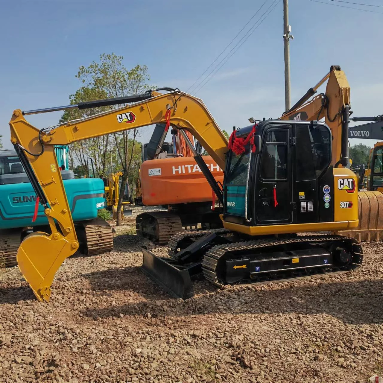 good condition cat307 Tracked Excavator Used Caterpillar CAT307/307E Used 7ton used mini excavator