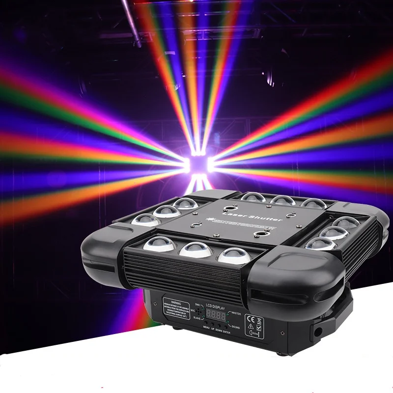 WF 180w 3in1 12 Storm beam light wide moving head light RGBW for disco party